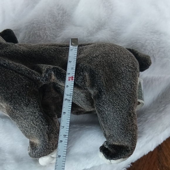 2000 Ty Elephant Plush Toy - Brown and White - Picture 7 of 13